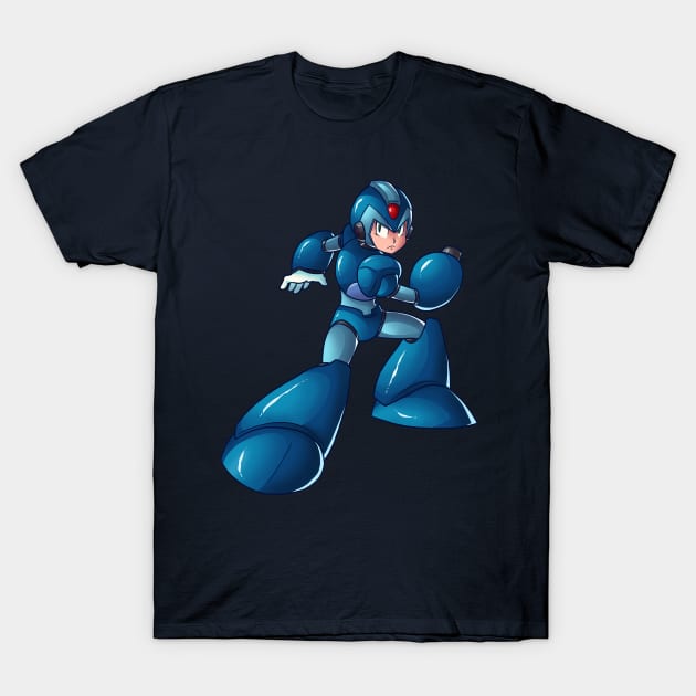 X from MEGAMAN X T-Shirt by IanDimas